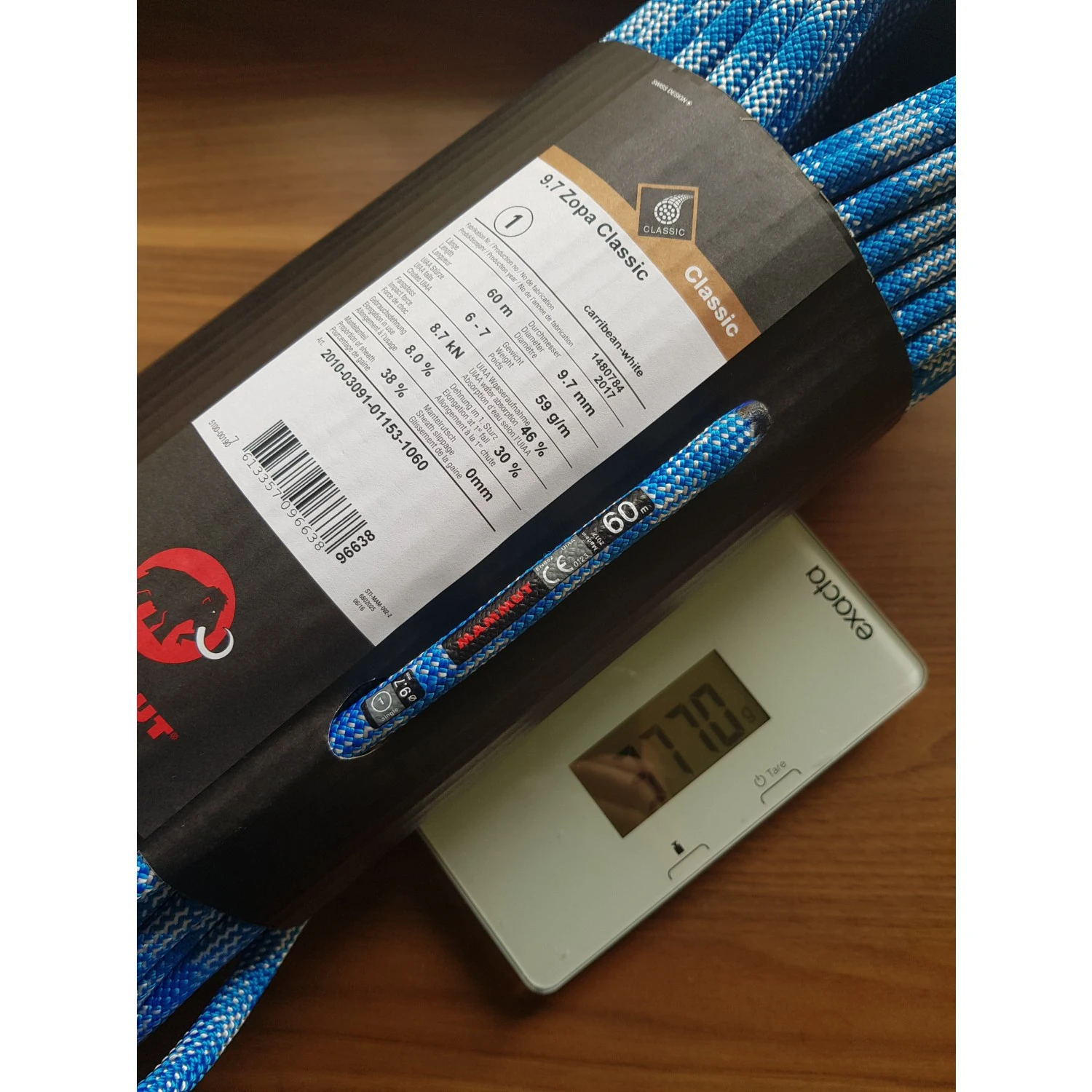 Mammut - Zopa 9.7 - Corde à Simple 4 Mammut - Zopa 9.7 - Corde à Simple – Image 4